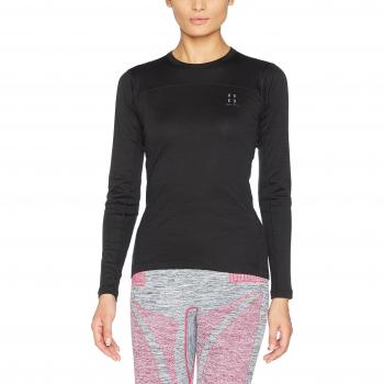 HAGLÖFS Actives Blend Roundneck Camiseta Térmica, Mujer, Negro
