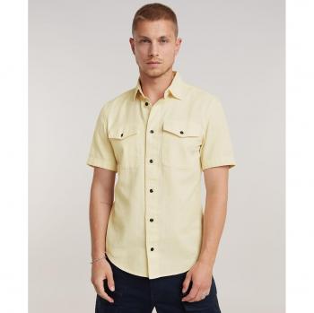 Camisa Marine Slim amarillo de corte ajustado G-Star Raw para hombre