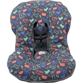 Jyoko Funda Acolchada Universal para Silla de Coche Grupo 0 y 1 - Transpiración, Regulación de Temperatura, Diseño Happy Dino