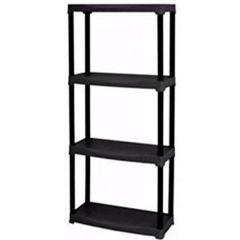 Art Plast T60/4 - Estantería de plástico, Negro