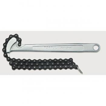 Juego de llaves poligonales y boca trinquete TOPTUL GBA15410, 15 piezas, funciones 10 a 19 mm, acero cromo vanadio; Llave para filtro de aceite de cadena TOPTUL, ajuste