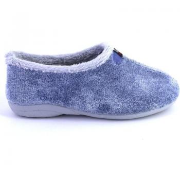 Zapatillas de casa cerrada de mujer MUYTER 375 azul celeste 622