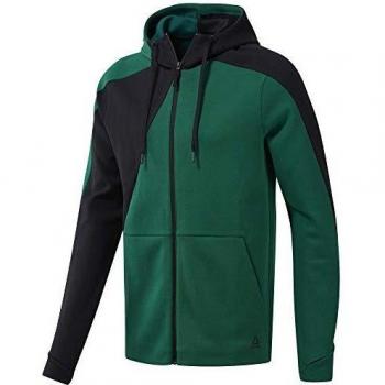 Reebok Ost Blocked FZ Hoodie Sudadera, Hombre, clogrn, M