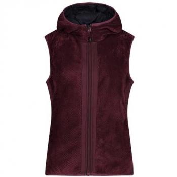 CMP Women's Fixed Hooded Sweat Vest - Dark Pink - Size 46/2XL