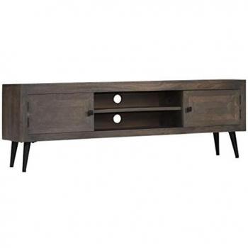 vidaXL TV Cabinet Solid Mango Wood 140x30x45 cm