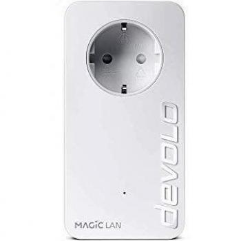 Adaptador Powerline Devolo Magic 1 LAN 1200 Mbit/s con 1 puerto Gigabit Ethernet, Blanco