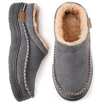 Zigzagger Zapatillas de Estar por casa Hombre.Zapatillas de Lana