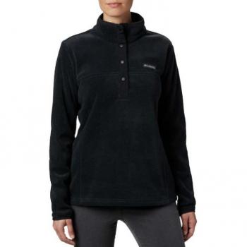 Columbia Women's Benton Springs 1/2 Snap Fleece Pullover Jacket - Black