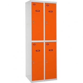 Taquilla metálica profesional SIMONLOCKER Tándem 4 Puertas Montada 300 (600) GR/NA - 97233W2260 - Simon Rack