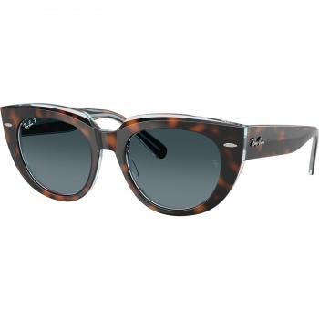 Ray-Ban RB2286 Doreen Polarized Sunglasses, Color 1413S3, Square Frame, Brown, Size 49 MM