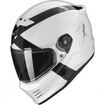 Cascos Scorpion Covert FX Gallus Blanco-Negro (XS 54-55)