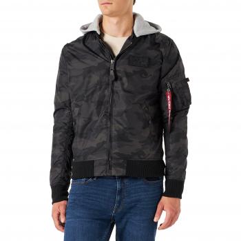 Alpha Industries MA-1 TT Camo Hooded Bomber Jacket