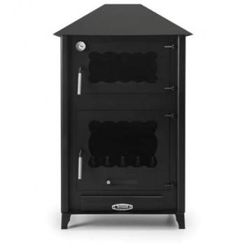 Estufa de Leña de Campana con Horno Modelo EVEREST 13 kW - Prensa Stove, Eficiencia y Estética