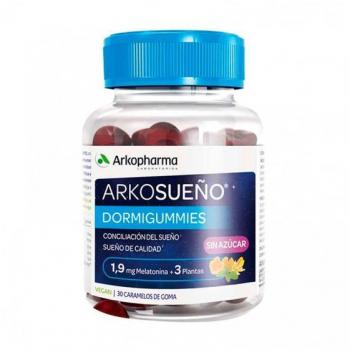 Arkosueño Dormigummies 30 Gominolas Sin Azúcar, Conciliar Sueño Fácilmente, 1,9mg Melatonina, Melisa, Tila y Amapola de California Para Dormir, Veg