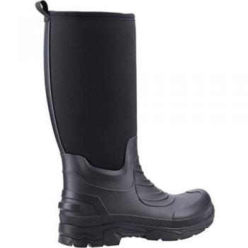 Cotswold Kenwood Waterproof Neoprene Wellington Boots for Men - Black - Size UK 8