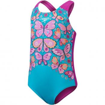 Bañador de bebés Speedo Infant Girls Digital Printed Swimsuit Rosa (9-12 meses)