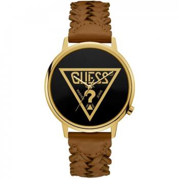 Reloj Originals V1001M3 de piel y correa marrón para hombre de Guess