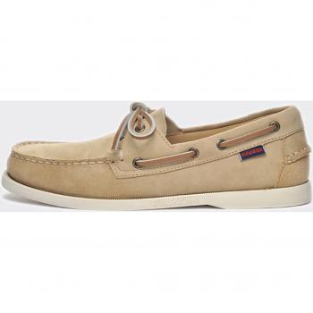 Sebago Portland Flesh Out Beige Loafers & Boat Shoes for Men