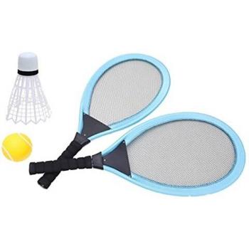 TOYLAND Juego de Tenis y bádminton de 65 cm - 2 Raquetas Gigantes con Volante Gigante y Pelota de Tenis Gigante