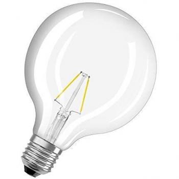 Osram 4052899962101 a + +, LED – Bombilla, cristal, 2.8 W, E27, color blanco, 12.5 x 12.5 x 17.3 cm