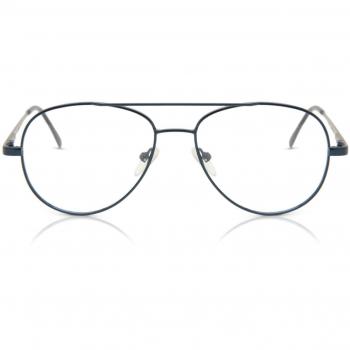 Pilot Full Rim Metal Kids' Prescription Glasses - Blue - Size 50 - Blue Light Block Available - Free Lenses
