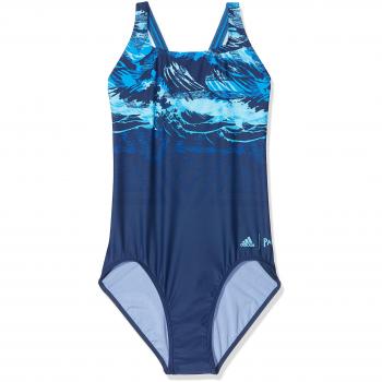 Adidas Fit 1Pc Pppar Bañador, Mujer, Azul