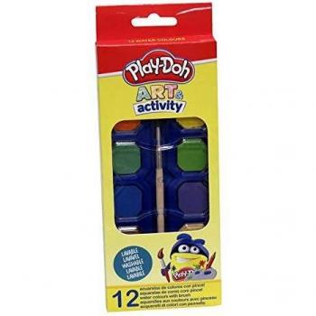 CYP-12 Acuarelas 27 mm Play Doh ACCESORIOS, Multicolor