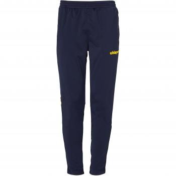 Uhlsport Score Track Pants Pantalones Cortos, Primavera/Verano, Unisex, Color Azul Marino y Amarillo Fluorescente, tamaño Small