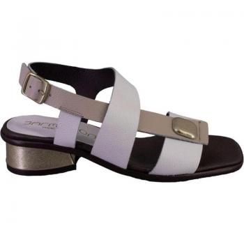 BARMINTON 12542 Sandalias de mujer beige PIEL