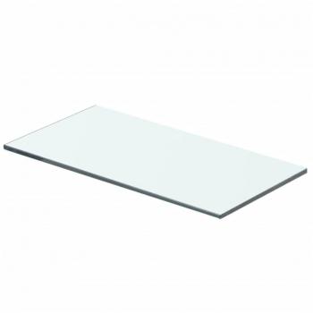 Estante de vidrio transparente 40x15 cm - Juego de 1 o 2 - Mueble de almacenaje para oficina, estudio, sala de estar y dormitorio