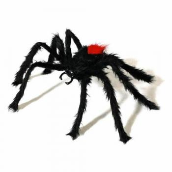Araña Negra de Decoración para Halloween - Accesorios para Fiesta Multicolor