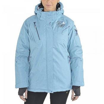 Peak Mountain Gazly Girls' Ski Suit - Turquoise, Size 12