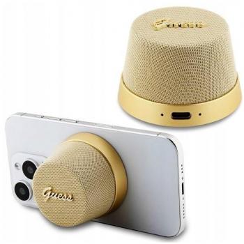 Soporte de Altavoz Bluetooth 5.3 Dorado con Micrófono y Reducción de Ruido Compatible con MagSafe