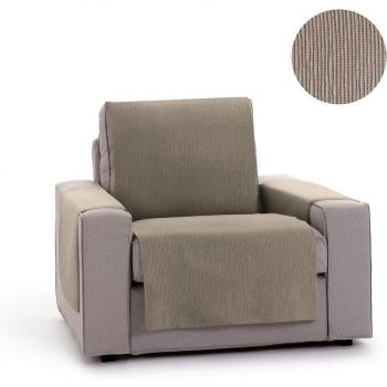 Protector Cubre Sofá Funda de Sofa Adaptable modelo Chenilla color Vison, diseño Elite, para 1 Plaza o Relax