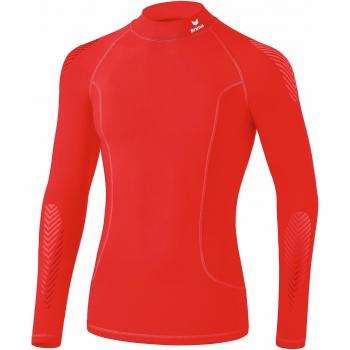 Erima Hombre Elemental manga larga con cuello alto futnki ONS Ropa, hombre, color rojo, tamaño small