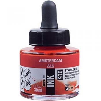 Amsterdam ACRYLC Ink PYRROLERED, Rojo pirrole, talla única