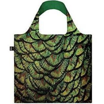 LOQI NG.IP National Geographic Indian Peafowl Bag, Multicolor, 50 x 42 cm
