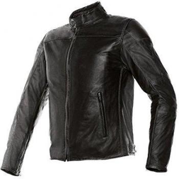 Dainese-MIKE Chaqueta de piel , Negro, Talla 48