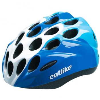 Catlike Kitten - Casco de ciclismo, color azul/blanco brillo, talla MD