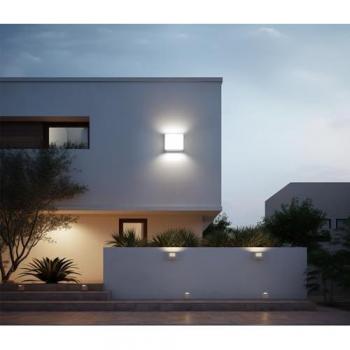 Bombilla LED 800 lm Blanco Frío Silver Electronics IP65 10W Proyector de Exterior Carcasa Negra