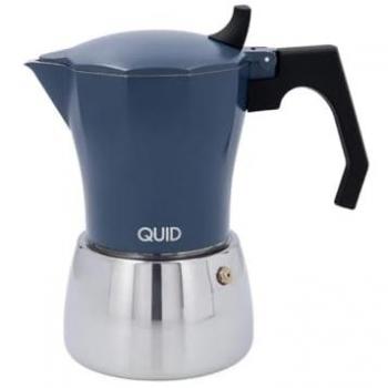 Cafetera Italiana Quid Baltic 9 Tazas Aluminio Fundido Acero Inoxidable Apta para Vitrocerámica e Inducción