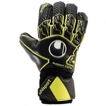Uhlsport Supersoft SF Guantes de Portero, Negro / Amarillo