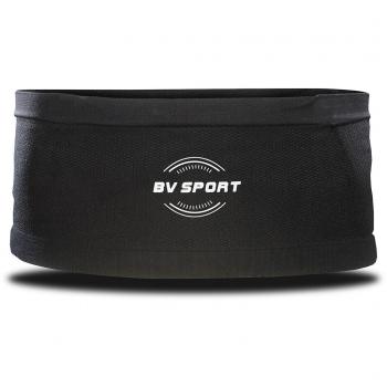 Cinturón de trail/running BV Sport Belt Light (Negro) - Cinturón ligero y ajustable, diseñado para corredores, con múltiples bolsillos para almacenamiento seguro, fabricado en material transpirable y resistente al agua