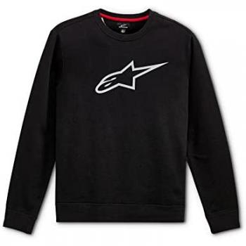 Sudadera Forro Polar Alpinestars Ageless Crew Gris-Negro, Jersey Negro (M), Fleece Black/Grey