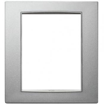 Placa Clásica 8M Plata Mate Eikon Vimar 20668.N13