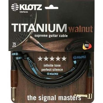 Klotz 4.5m Titanium Walnut Instrument Cable