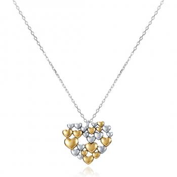 Collar de plata con colgante en forma de corazón Viceroy 13186C000-00