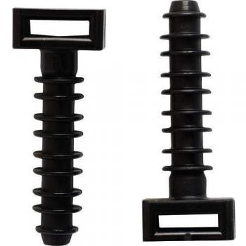 Taco Fijación Brida Nylon Maurer Negro 8 Mm. (Bolsa 100 Unidades