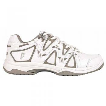 Prince Qt Scream 4 (W) -CC Zapatillas, Mujer, Blanco/Plata, 8 USA
