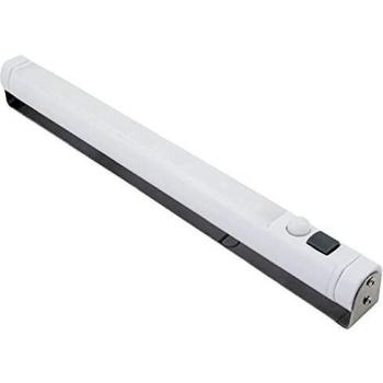 Luz LED de Bajo Mueble con 9 LEDs, 100 lm, Sensor de Movimiento, Funciona a Batería, Color Frío (6000 K)